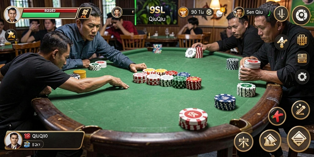 Screenshot gameplay QiuQiu yang seru di 9SL.