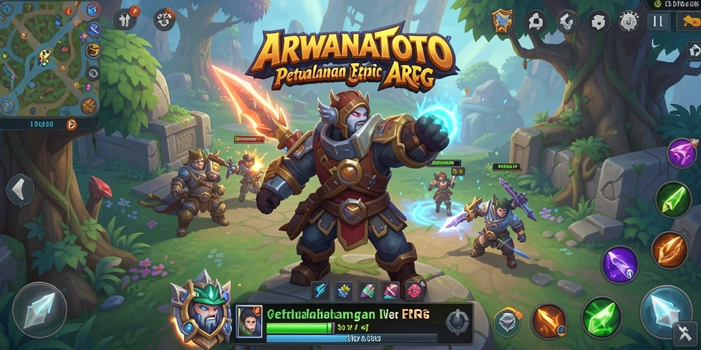 Tampilan gameplay ARWANATOTO yang menegangkan dan penuh aksi.