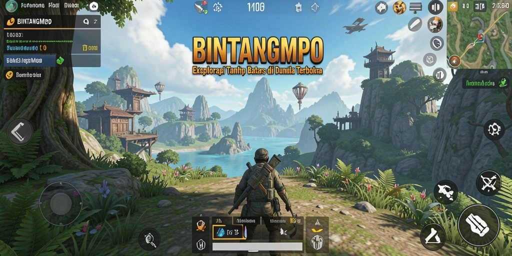 Tampilan luar biasa dari gameplay BINTANGMPO di dunia terbuka.