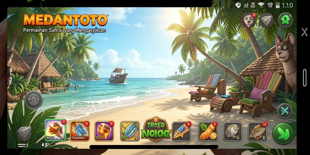 Tampilan gameplay yang seru dan penuh warna di MEDANTOTO.