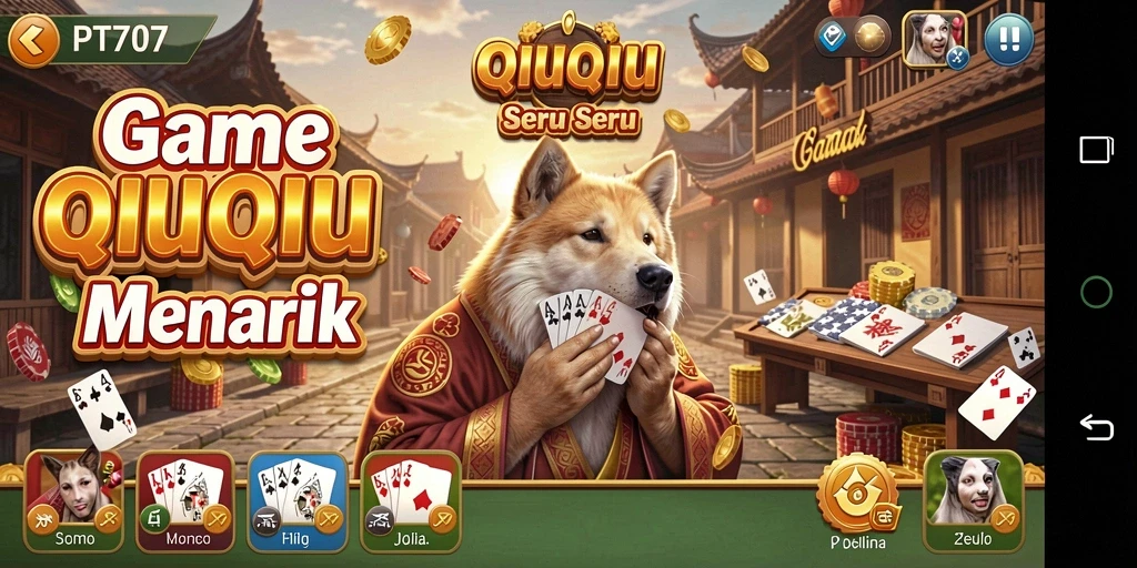 Tampilan gameplay seru QiuQiu di PT707.
