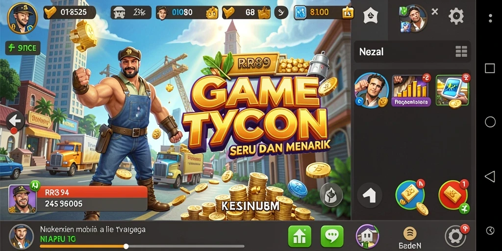 Tampilan gameplay Tycoon yang menarik di RR89.