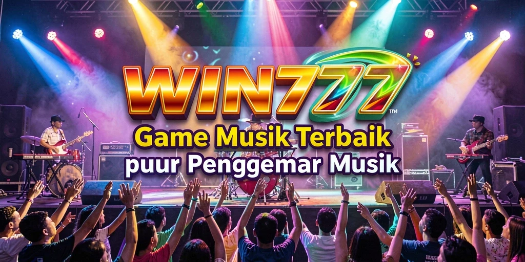 Screenshot gameplay WIN777 menunjukkan suasana seru saat bermain musik.