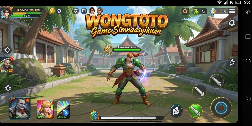 Screenshot dari gameplay WONGTOTO yang menggambarkan elemen simulasi yang menarik.