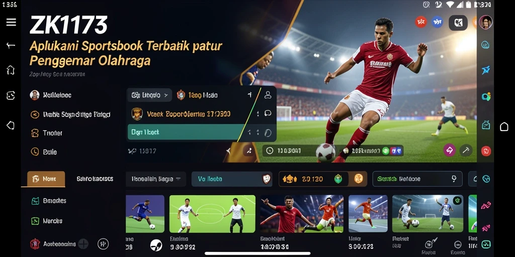 Tampilan gameplay ZK1177 menampilkan taruhan olahraga yang seru dan interaktif.